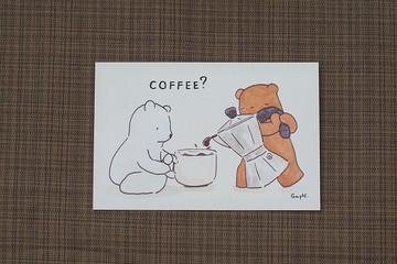 卡片，房間裝飾，咖啡熊