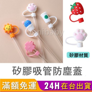 [台灣現貨] 吸管套 吸管蓋 吸管防塵套 吸管塞 玻璃吸管 環保吸管 矽膠吸管 不鏽鋼吸管