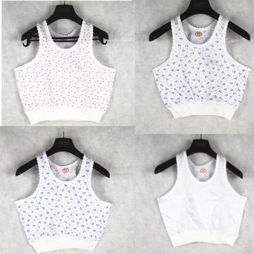 處理中老年短背心內衣老人夏季全棉汗衫老太太背心純棉大碼女