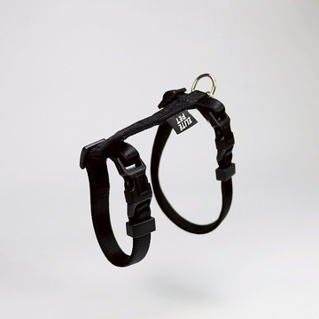 經典系列 貓兔用工字胸背帶 墨黑