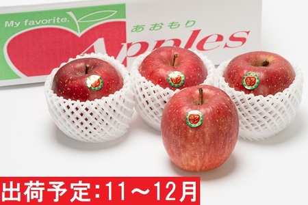 11～3月 贈答用 キラ農法 特選クラス 完熟りんご サンふじ 約3kg 