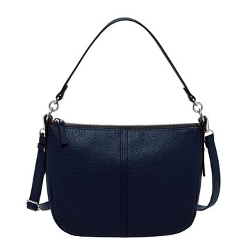 【FOSSIL】Jolie 真皮新月斜背包-藍色 ZB7716545【 美國時尚品牌 】 附防塵袋+提袋