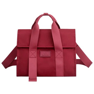 Colorful Fox 尼龍單肩休閒包 單肩/斜挎/手提  29 x 21 x 15cm  棗紅色