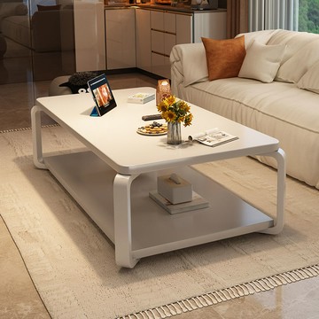 免運/速發 公司貨 開立發票 茶幾客廳家用實木芯長方形小戶型2024新款現代簡約沙發小茶桌 支持安裝 快速出貨