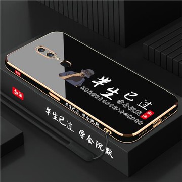 適用于電鍍OPPOA9半生已過手機殼新款A9X情侶ins風女款網紅超火個性直邊硅膠軟殼高級感鏡頭全包防摔男保護套