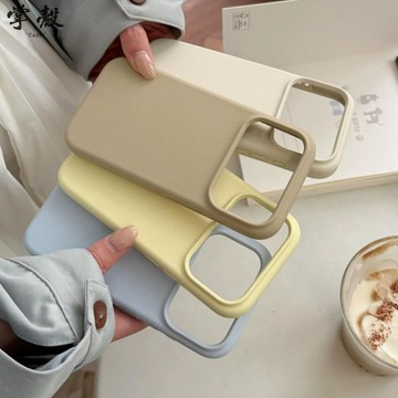 液態矽膠純色ins高級簡約手機殻 適用iPhone 18 17 13 14 15 16 Pro Max 防摔 素色殻