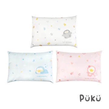 【PUKU藍色企鵝】Fluffy 棉眠幼兒枕45x32x8cm-(三色)