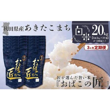 ふるさと納税 秋田県産おばこの匠あきたこまち　20kg （2kg×10袋）白米 秋田県大仙市