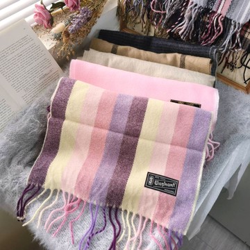 保暖必備親膚圍巾(花色隨機出)