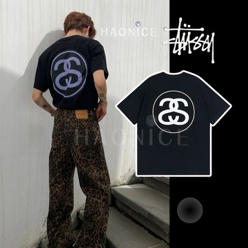 【HAO NICE 】美國街頭潮流STUSSY 24SS 春夏新款 胸前經典小LOGO 設計 背後經典雙S 經典百搭款