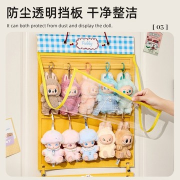 🐈台灣出貨 玩偶收納袋 毛氈娃娃收納掛袋 防塵透明展示袋 多層壁掛收納 門後收納 絨毛娃娃公仔收納 玩偶防潮防塵儲物袋