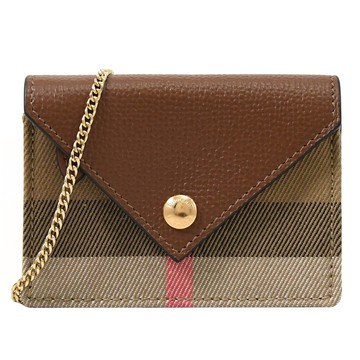 BURBERRY 8067260 JADE 信封造型超迷你斜背卡包.咖
