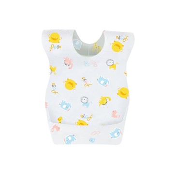 PiYo黃色小鴨-三層防水拋棄圍兜-10入