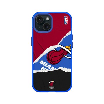 iPhone 15 Clear 激光藍 - NBA - 熱血系列-邁阿密熱火 Miami Heats - Sweat and Tears