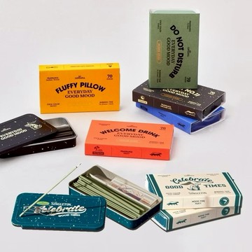 韓國 Collins 香氛線香鐵盒包裝禮盒 迷你輕巧 夏日必備家居辦公香氛