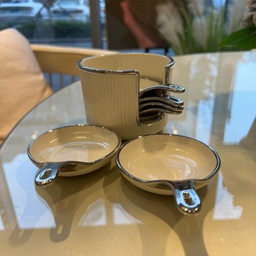 【老板娘家里自用輕奢】吐骨碟蘸料碟家用調味碟盤子碟子火鍋調料