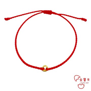【金寶貝金飾】黃金手鍊 平安扣甜甜圈 金重約0.06錢±2厘 (生日禮 情人禮 畢業禮 本命線 彌月金飾)