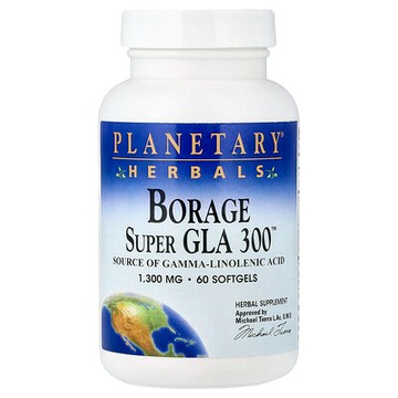 Planetary Herbals, 玻璃苣超級 GLA 300™，1300 毫克，60 粒軟膠囊