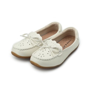 Good-Day 花孔小結膠底鞋 白 女鞋