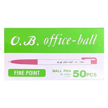 O.B. 歐布德 自動原子筆 輕巧好寫讀書 好攜帶  紅色  1盒