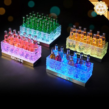 【LED發光】香檳桶 冰桶 啤酒桶 派對冰桶 酒吧冰桶 商用冰桶 亞克力材質 防水節能 多色變幻 適用於KTV/派對/酒吧