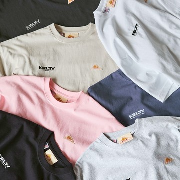 KELTY 雙LOGO 刺繡 短袖 上衣 寬鬆 落肩 /預購