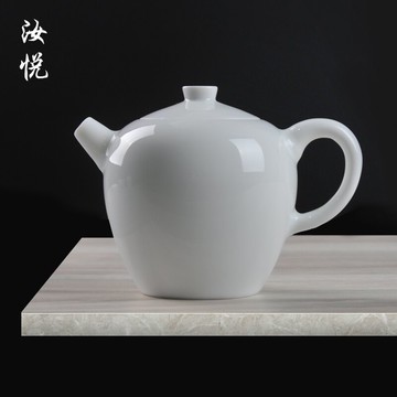 景德鎮陶瓷茶具泡茶壺功夫茶單壺美人肩小號白瓷手工中式瓷壺青瓷
