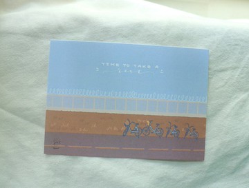 【Time to Take a Rest】單車 明信片