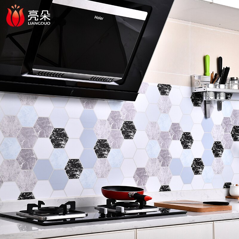 自黏防水廚房防油貼紙耐高溫櫥櫃台面壁紙台免運 台灣樂天市場 Line購物