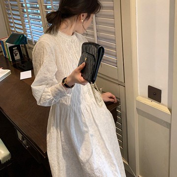 初戀小眾別致白色婚禮穿搭小子禮服高級設計感連衣裙女日常可穿