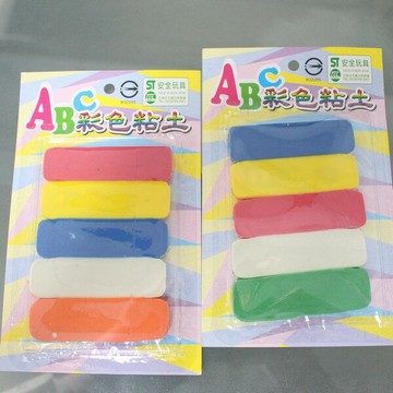 ABC彩色黏土 油黏土 40g油粘土 /一小卡5色入(定45) 油土 油性黏土 ST安全玩具-立【APP滿額下單10%點數(單一帳號最高1000點)】4/30止
