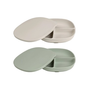 b.box 澳洲 矽膠附蓋吸盤式餐盤-多款可選
