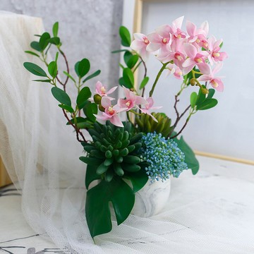 粉迷你蝴蝶蘭香氛花藝/擬真花/香氛/花禮/送花/佈置/人造花