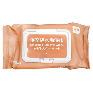 SHIMOYAMA 日本霜山 浴室清潔濕紙巾 80抽/包 除水垢 去皂垢  1包