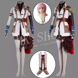 コスプレウィッグ ff13 ファイナルファンタジーxiii final fantasy xiii ライトニング風 コスチューム