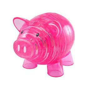 P2 - IN90018 粉紅豬撲滿水晶拼圖94片"此商品為絕版品"