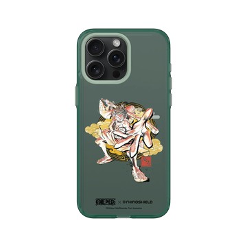 iPhone 15 Pro Max Clear 憂墨綠 - 航海王 One Piece - 和之國系列-魯夫 武士