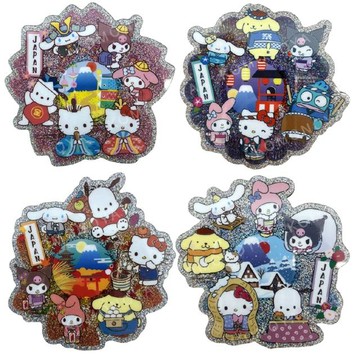 小禮堂 Sanrio 三麗鷗大集合 壓克力造型磁鐵 (四季款)