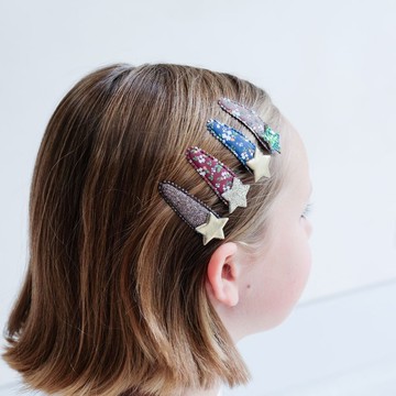 英國Mimi & Lula_AW24_魔幻林地-小碎花星星滴答夾4入