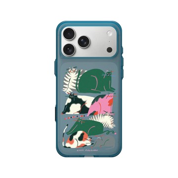 iPhone 17 Pro Max Clear (相機按鈕) 夜幕藍 - Livia Fălcaru - 貓貓咪