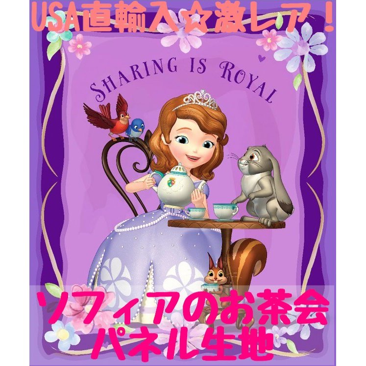 ディズニー プリンセス 小さなプリンセスソフィア ソフィア パネル 生地 布 入園 登園　女の子