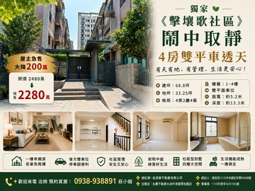 獨家《擊壤歌社區》鬧中取靜4房雙平車透天｜苗栗縣竹南鎮勝利街