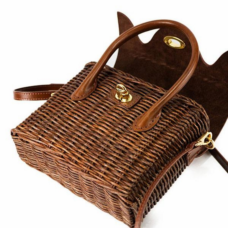 期間限定10%OFF Mini Rattan Bag ミニラタンバッグ 全2色 カービング