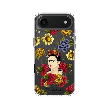 iPhone Air Clear Case（相機按鈕） 透明 - Frida Kahlo - 卡蘿與花