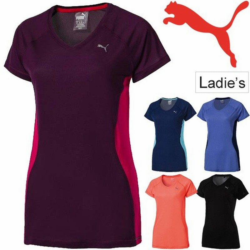 Tシャツ 半袖 レディース プーマ Puma コアラン Ss T ランニング ジョギング ジム トレーニングシャツ 女性用 スポーツウェア 吸水速乾 通販 Lineポイント最大0 5 Get Lineショッピング