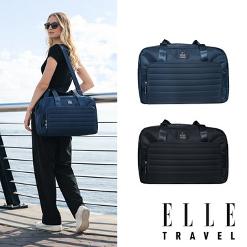 ELLE 雲感線條CLOUD LINE系列 旅行袋 健身包 行李箱固定帶 多色任選- EL83359