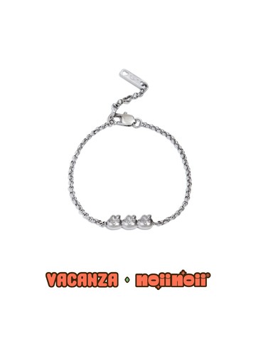 noiinoii聯名｜三胞胎小兔・純鋼手鍊