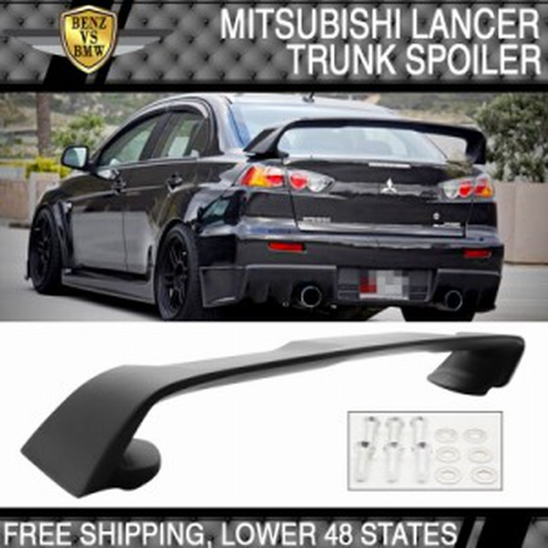 USパーツ08-15三菱ランサーEVO 10 ABSリアトランク・スポイラー USパーツ08-15三菱ランサーEVO 10 ABSリアトランク・スポイラー