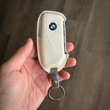 BMW 蜥蜴皮珍稀皮料 汽車鑰匙套 皮革鑰匙包 台灣手工製作