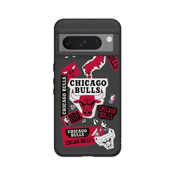 Pixel 8 Pro SolidSuit 黑 - NBA - 拼貼系列-芝加哥公牛 Chicago Bulls - Collage